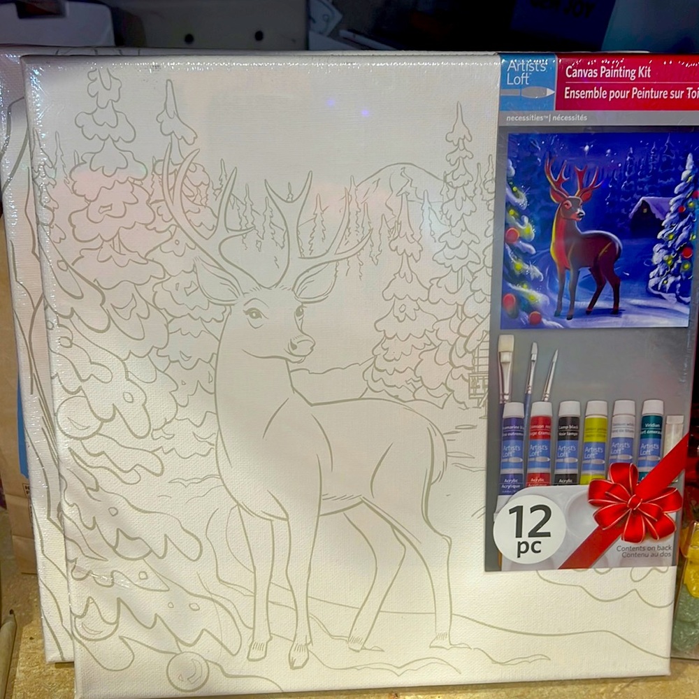 This is a Christmas paint set.